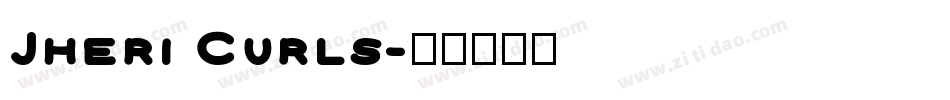 Jheri Curls字体转换